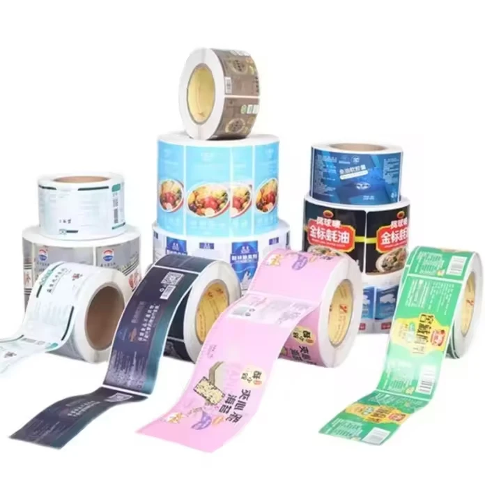 Adhesive Sticker Flexo Label Printing Machine 6 Colors Labels Paper Roll To Roll Die Cut Flexographic label making machine
