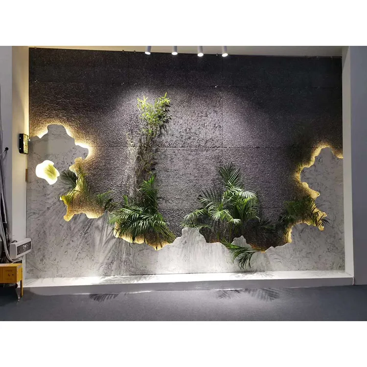 Factory Manufacturer Artificial Stone Non Slip Black Terrazzo Tile For Floor