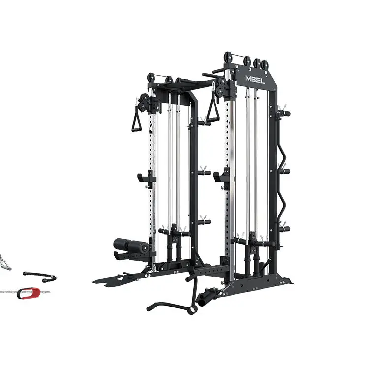 Fitness equipment gym power racks electric power steering rack wall crossfit