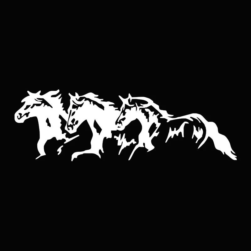 PVC sticker car  adhesive vinyl stickers cars body horse badge custom animal styling decal stickers automotive decor accessories