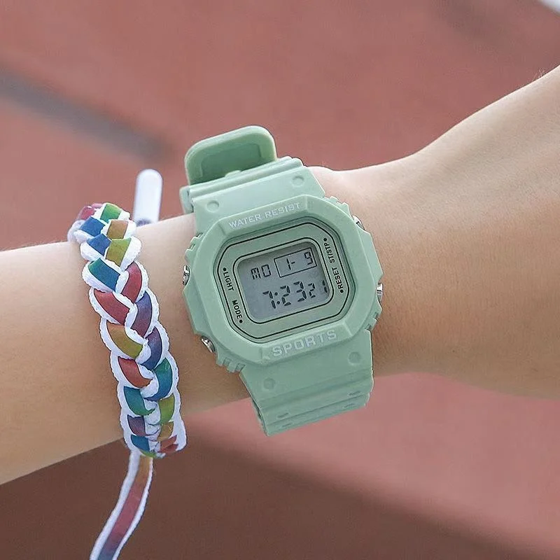 Новый стиль моды изготовленная на заказ женские часы спортивные цифровые наручные часы студенческие светодиодный дисплей часы женские и мужские цифровые часы