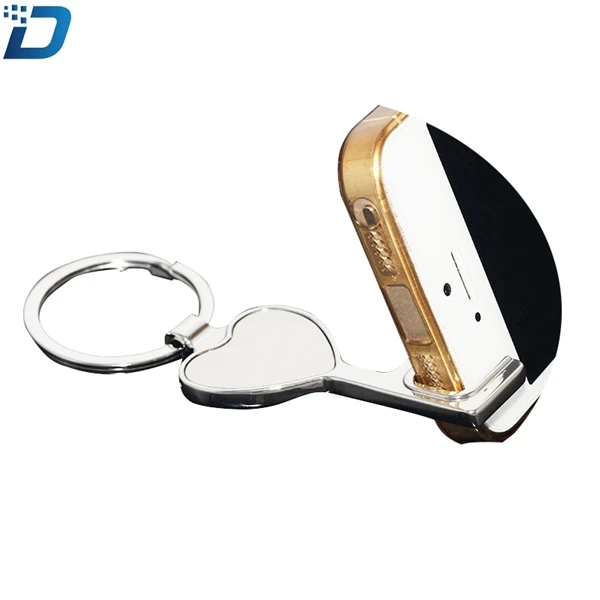 Custom Design Metal Phone Holder Bottle Opener Keychain