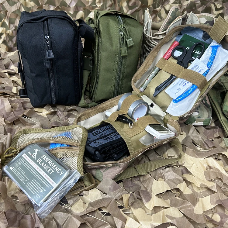 Medresq pneumpthorax needle ifak vented chest seal wholesale portable ifak molle utility bag pouch botiquin tactico ifak