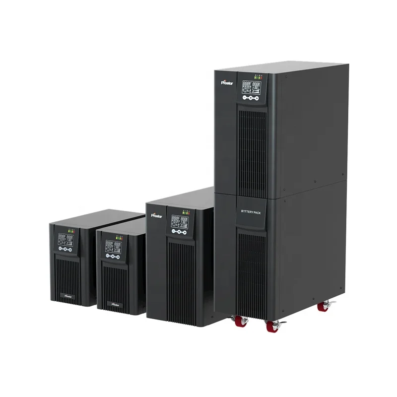 10KVA 10K Online Transformerless Commercial PF1 UPS for Office Back Up with Inbuilt Battery