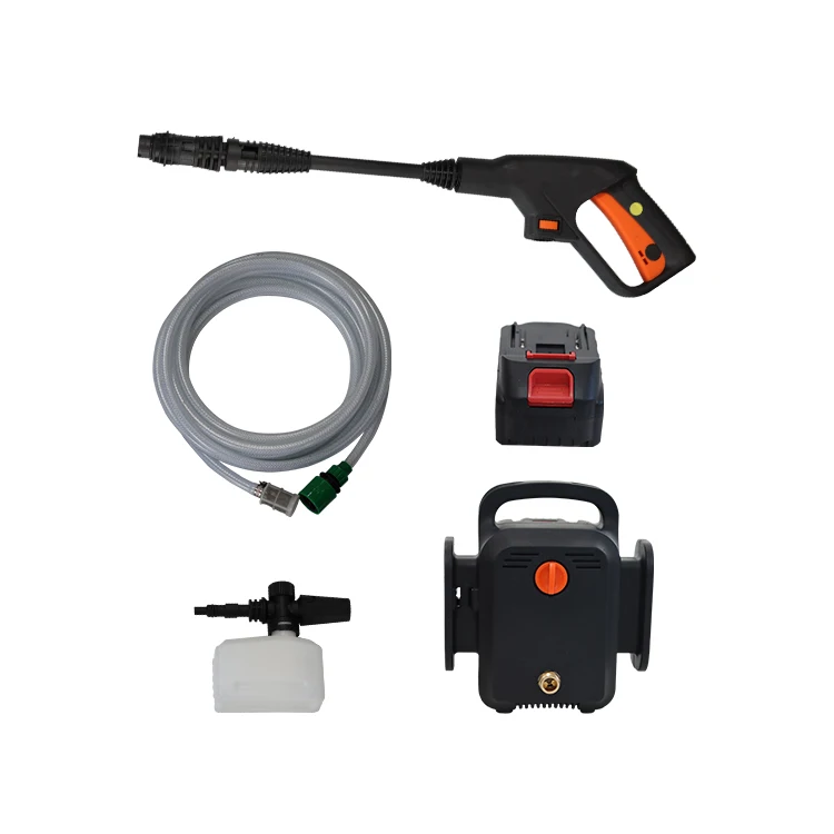 RONGXIANG CE Large Pump Car Washer High Pressure Spray Washing Machine Water Gun Big Battery Foam Spray CW-1913