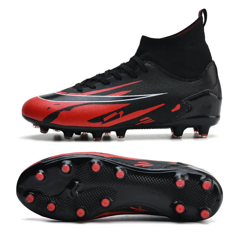 2021 New Brand Waterproof Mens Future ag Football Soccer Shoes Cleats White Red Blast Football Soccer Shoes Boots