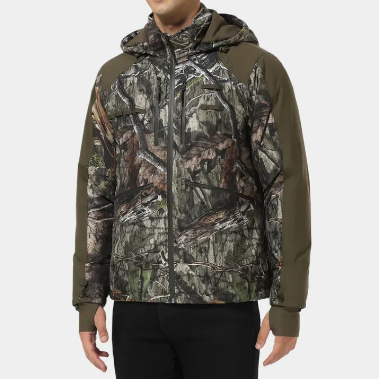 Outdoor Men Heated Jacket Equipped With a USB Charging Port