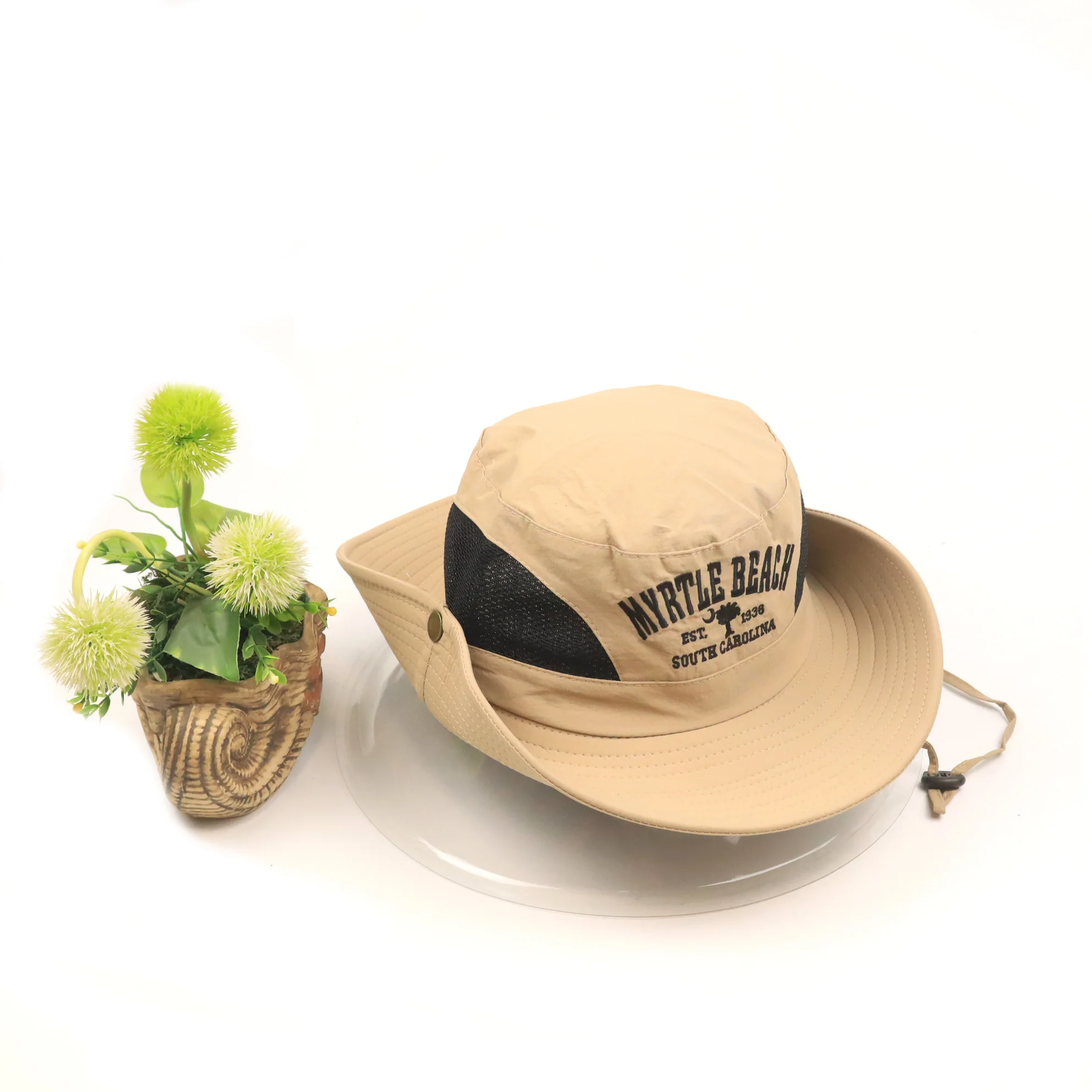 Wholesale embroidery fishing hat unisex breathable adult customized fishing hat customized logo bucket hat