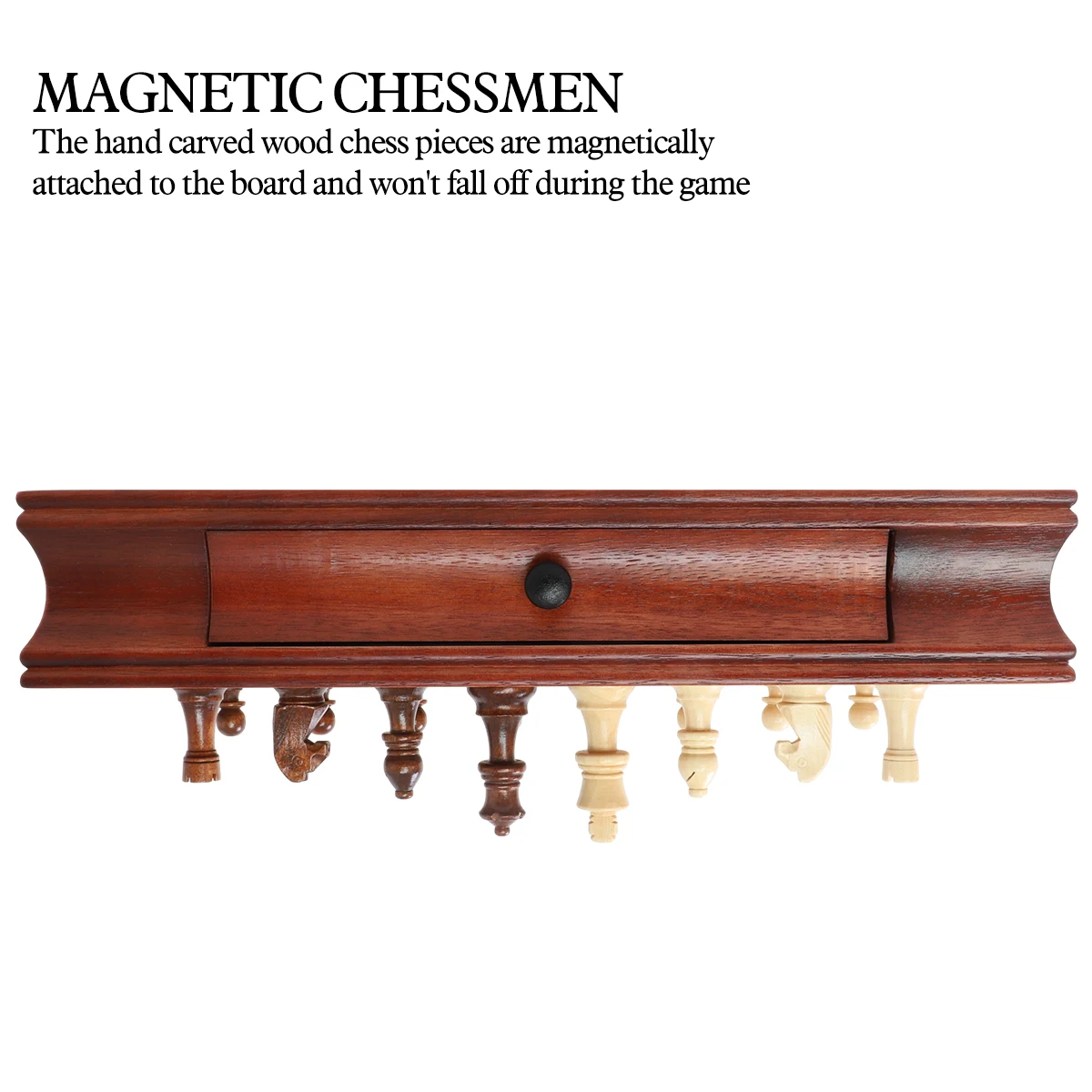 LEAP luxury chess table set 40*40*7.5cm Magnetic chess board 7.6cm 3inch King tall  34 staunton chess set pieces