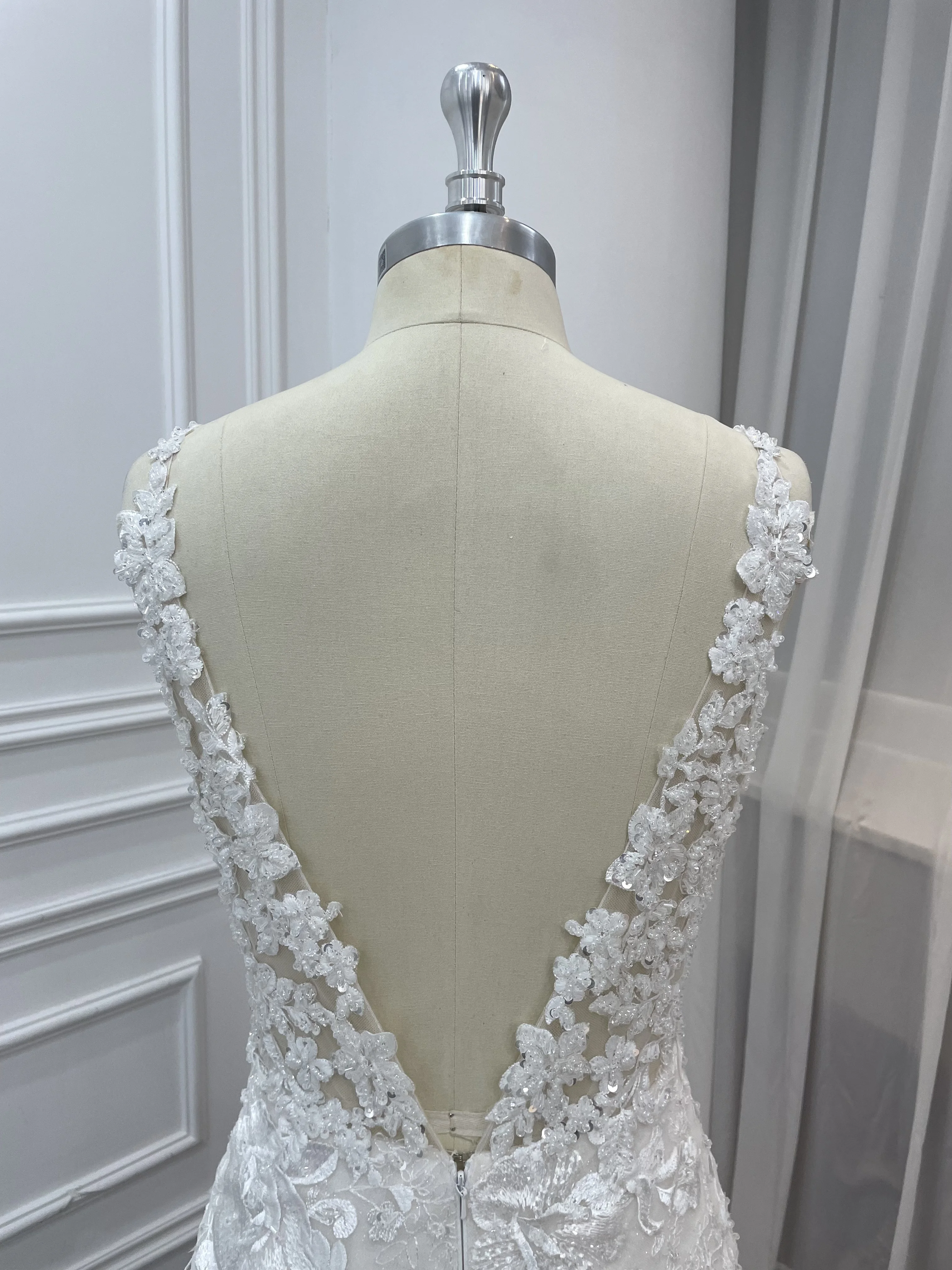 Лидер продаж, плотное кружевное свадебное платье с бусинами, роскошное свадебное платье русалки, 2022, свадебное платье с пышной юбкой, 2023