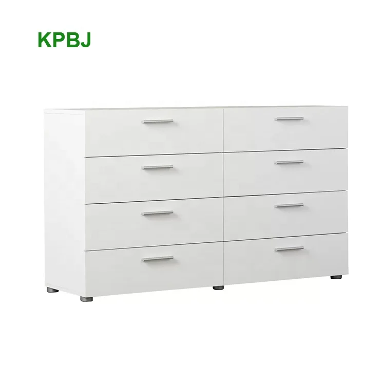 
Top Selling Bedroom Furniture Melamine Mdf 8 Drawer 6 Drawer White Dresser 