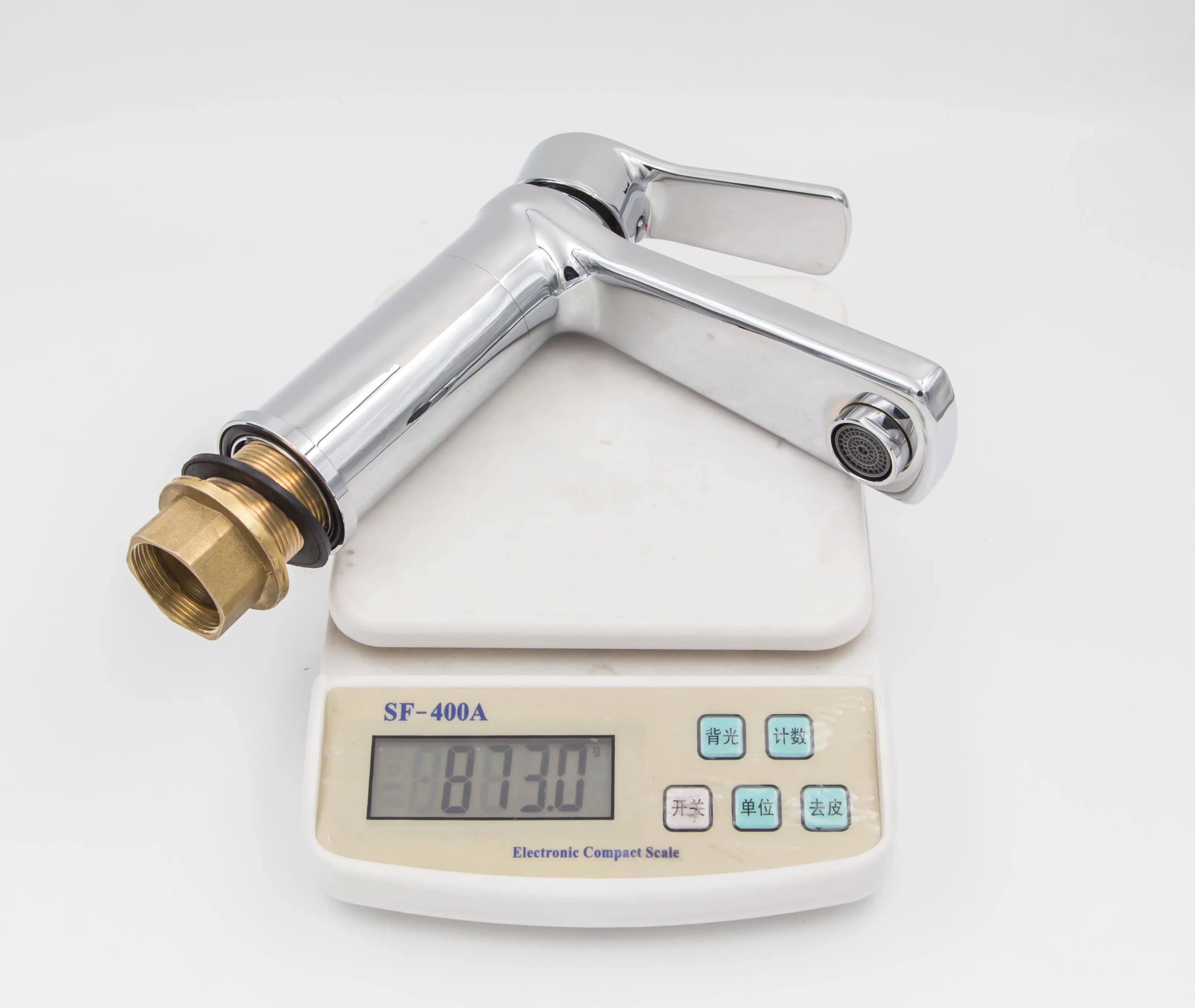 
SF-0401A SINGLE LEVER WASHBASIN MIXER BRASS BASIN MIXER CHROMED 