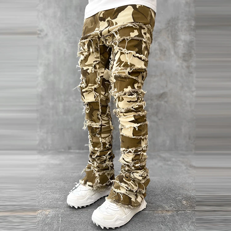 OEM ODM vintage jeans men slim fit jeans men stacked jeans denim pants