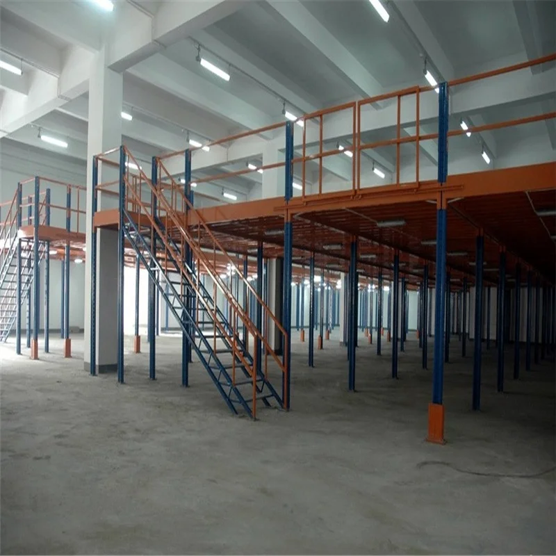 2-3 levels heavy duty mezzanine racking, steel mezzanine floor warehouse shelf platform