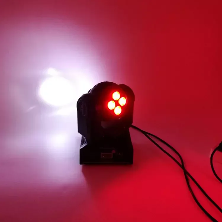 WF Mini LED 10W Double Sided 4-Eyes Laser Shaking Head Stage Light DMX Sound Control Dj Light Equipment
