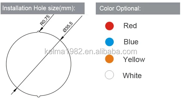 Elevator push button, led touch button Model ZL-35