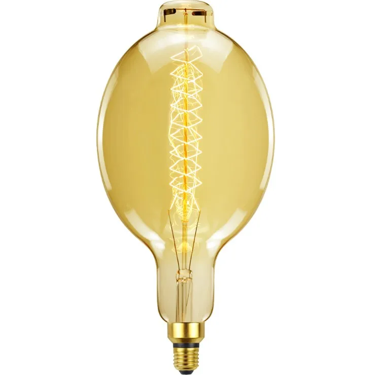 Giant Edison Bulb BT180 Vintage Incandescent 60W Spiral Filament 130V/240V E40 Big Size Light Bulb