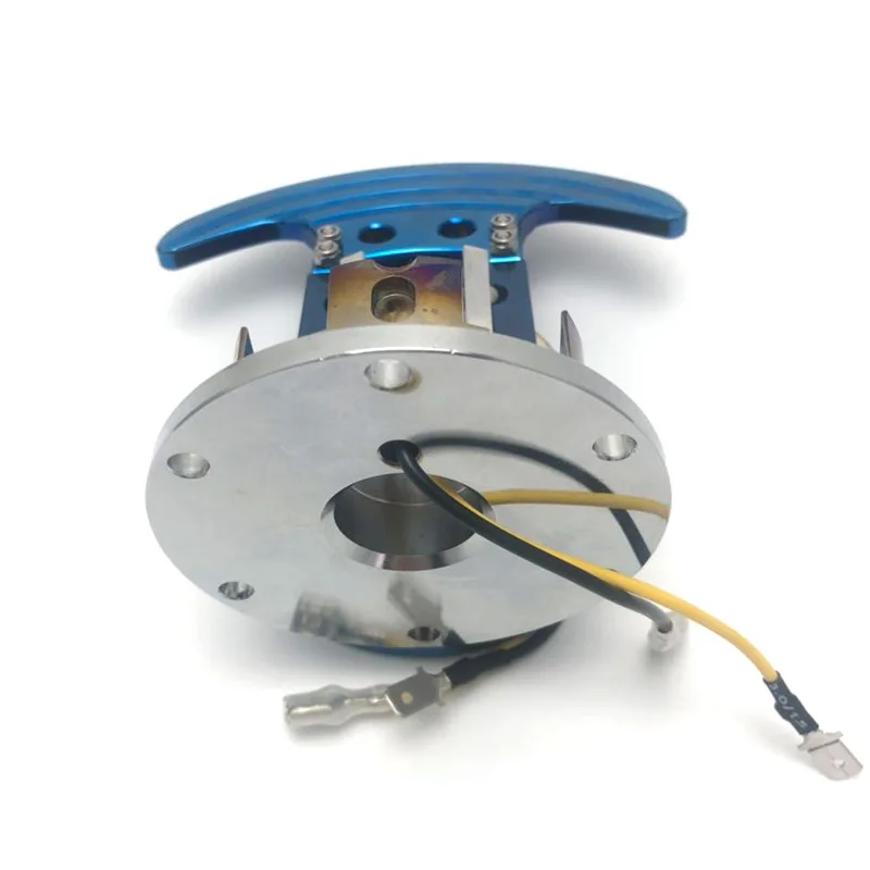 Titanium Blue Universal Racing Aluminum , Steering Wheel Quick Release Hub Tilt Up Of Steering System