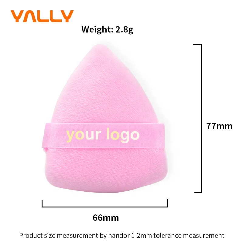trending products 2023 new arrivals triangle pink soft beauty makeup blender custom logo make up puffs powder puff
