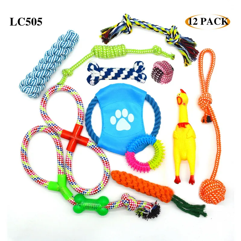 Wholesale Soft Durable Interactive Set Pet Dog Squeaky Chew Dog Toys Set Pets Toys And Accessori