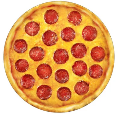 Ultra Soft Fuzzy Cozy Giant Pizza Throw Blankets High Quality Warm Lightweight Big Size Unique Throw Wrap Blanket For Child