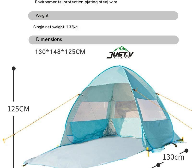Manufacturer Large Space pop up Outdoor Waterproof 1-2 Person Hiking Portable Beach Folding Automatic Popup Instant Camping Tent
