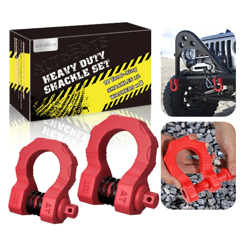 35T Breaking  Strength shackle body 45# carbon steel Recovery 4x4 Offroad Tool 10Ton towing shackle