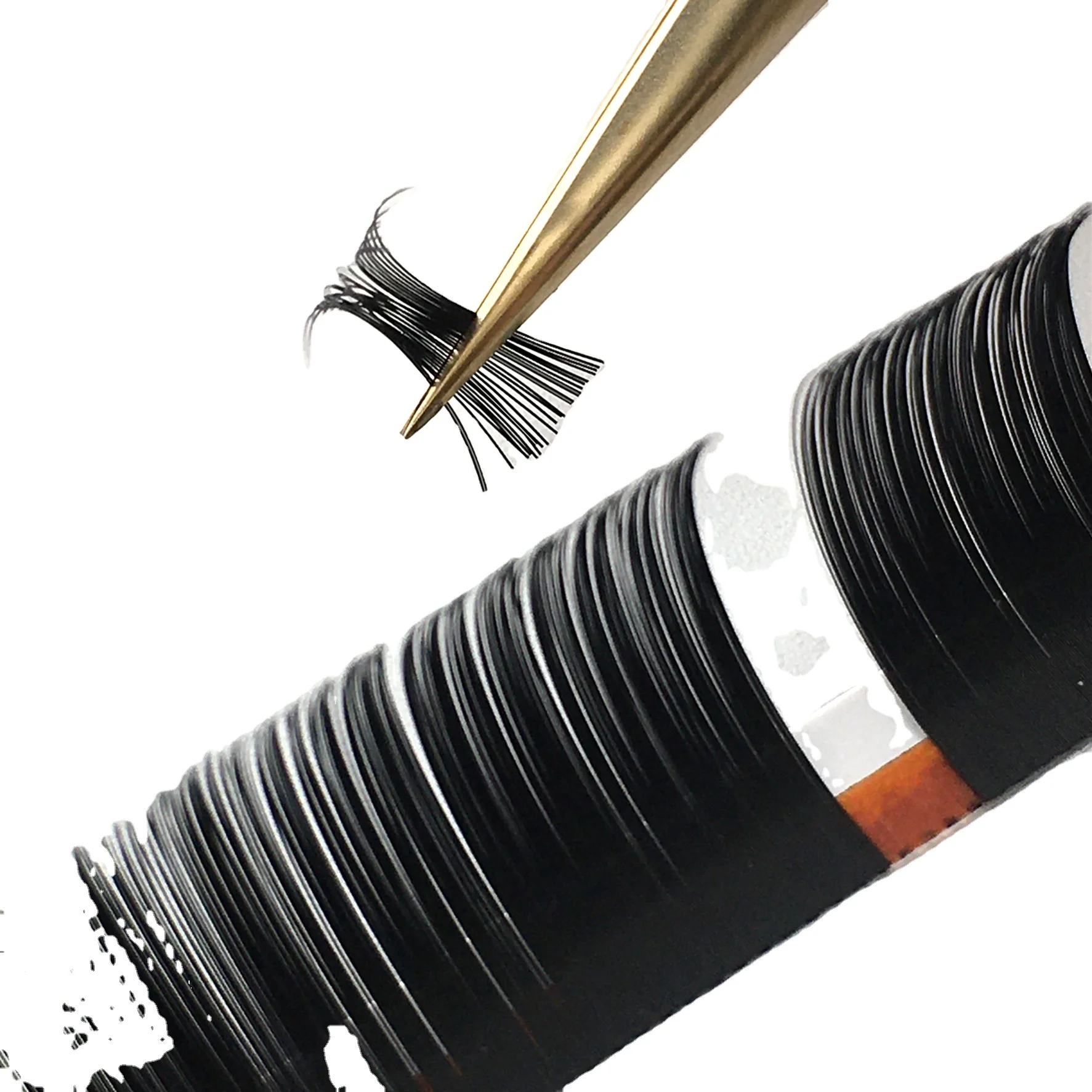 Wholesale price cashmere mink black volume lashes private logo eyelash extension Korean PBT fiber super volume eyelash