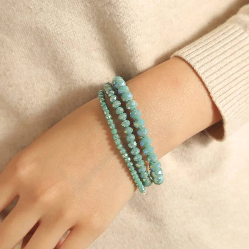 DAQIDO Factory Wholesale Natural Stone Jewelry Energy Column Shape Agate Onyx Stone Bracelet Beads For Jewelry Making