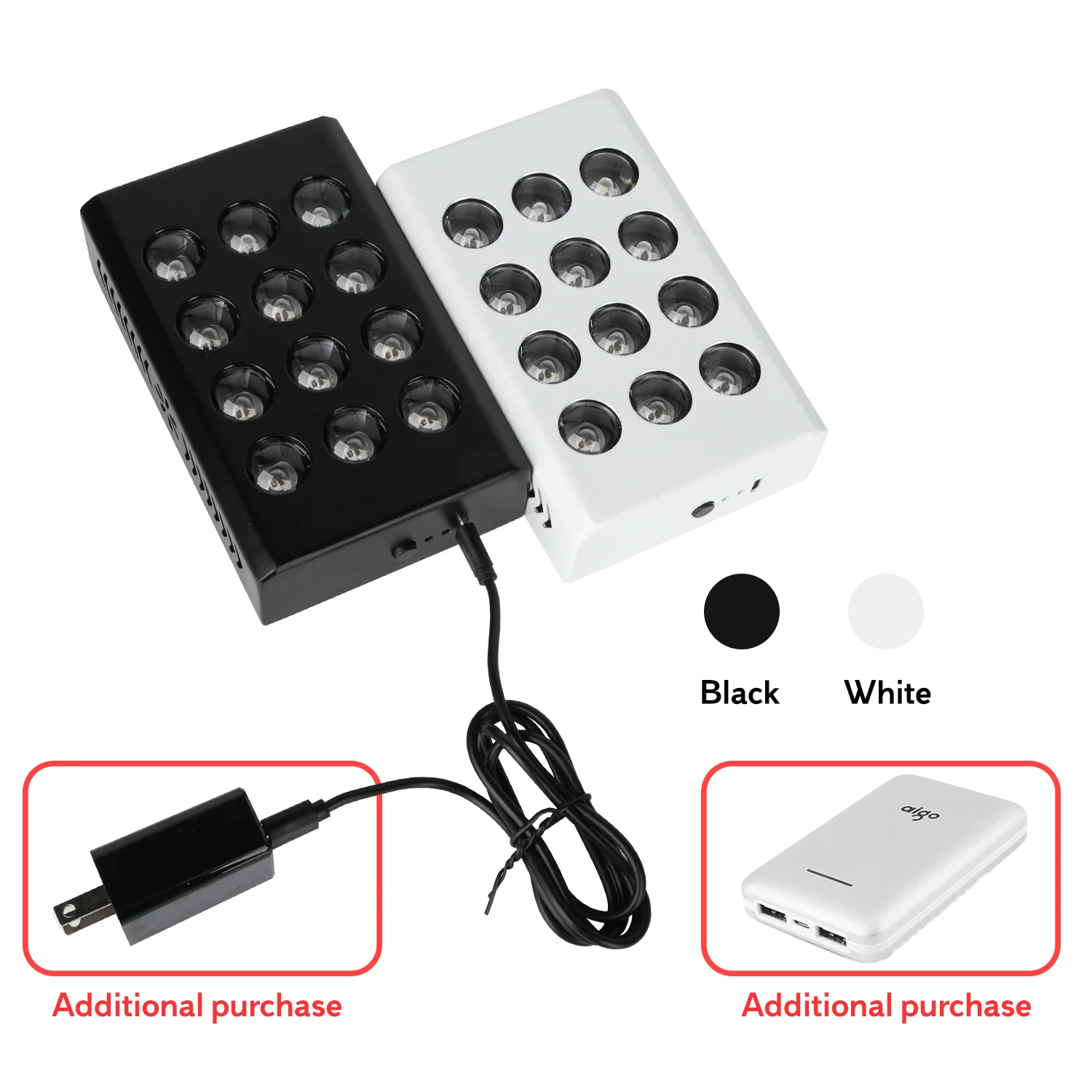 Sunsred MINI 60 handheld portable facial skin care anti-aging 660nm 850nm red infrared led light therapy device