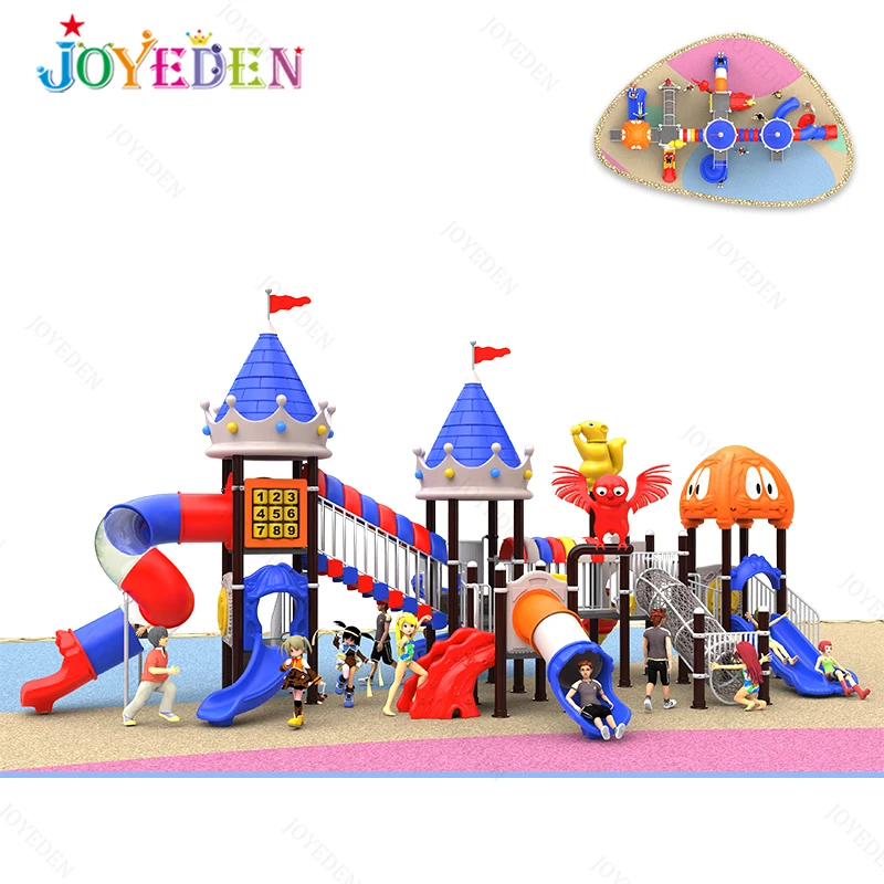 Approved kids outdoor playground equipment plastic outdoor slide Game Antique Playground Equipment
