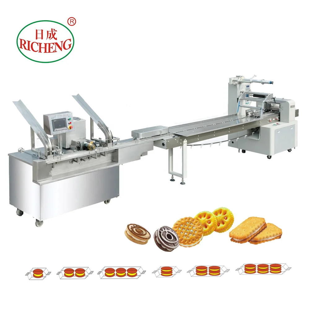 High Quality Ice Cream Filling Biscuit Machine Cracker Production Line Biscuit Sandwiching Machine