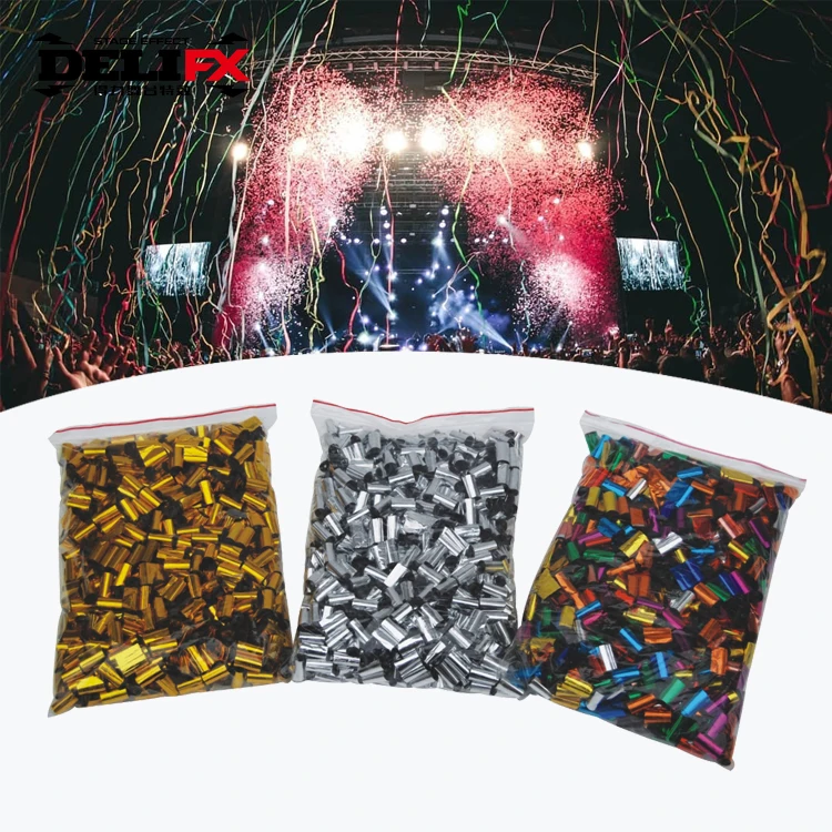 Fire resistant 3meters streamer color ribbons for stage effect confetti blaster machine wedding birthday DJ party decoration