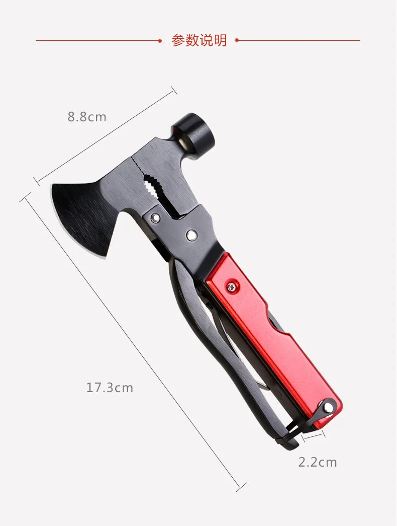 Hot Selling Folding Multi-function Car Emergency Escape Life-saving Hammer Outdoor Camping Multi-purpose Tool
