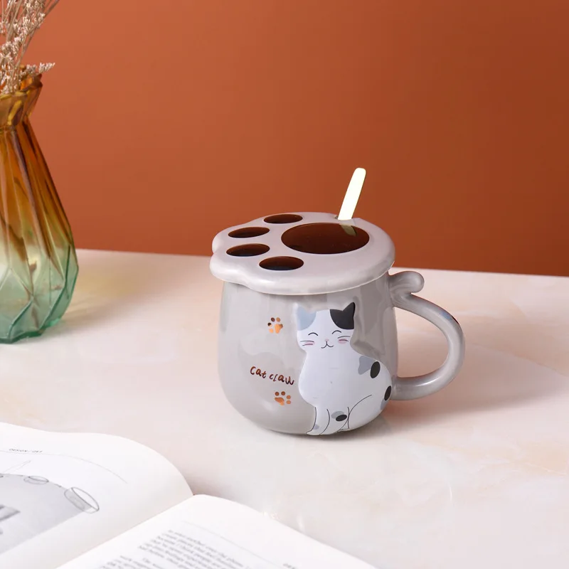 Customized cat shape Custom Coffee Mug with Logo Text design Best Gifts for occasions