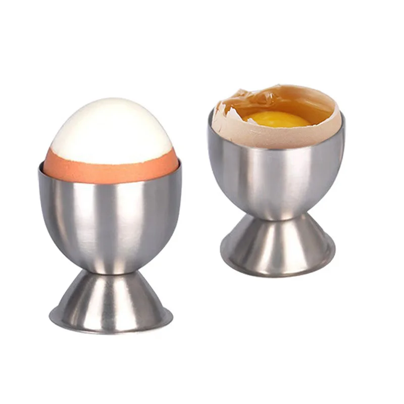 Kitchen Tool Stainless Steel Egg Tray Egg Cup Holder Set for Soft Boiled Eggs