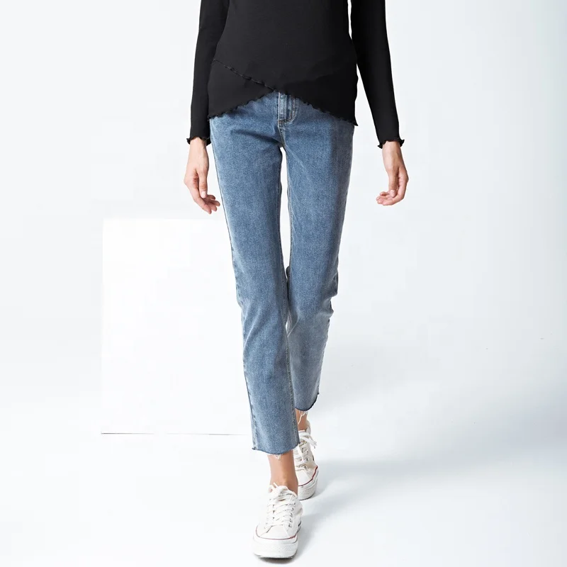 Denim Jeans Maternity Pants For Pregnant Women Clothes Abdominal Pencil Pants Skinny Trousers Pregnancy Jeans