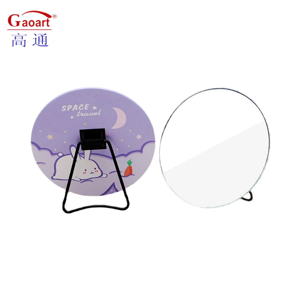Factory Price Pocket Adjustable Makeup Compact Lady Dressing Heart Shaped Portable Vanity Mini Custom Home Decor Mirror