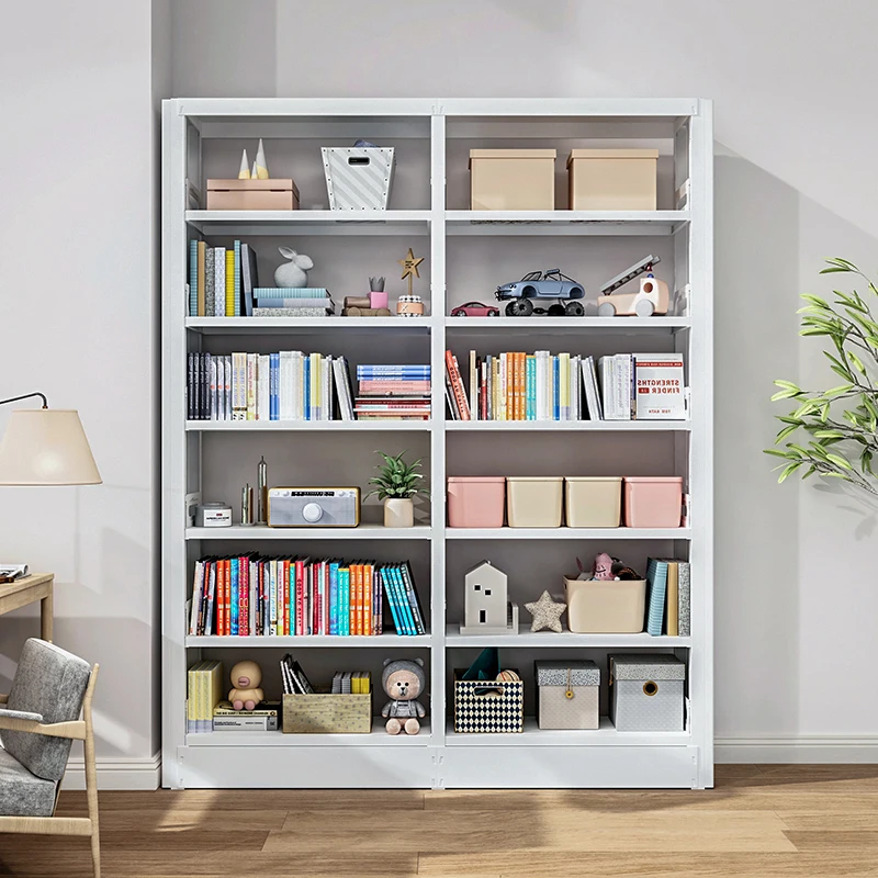 European Standard Children Furniture White Library Book Shelves For Home