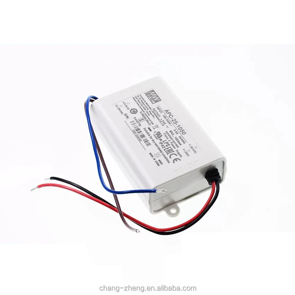 MeanWell APC-25-350 500mA 700mA 1050mA Single Output Slim Power Supply for Led Grow Light Driver