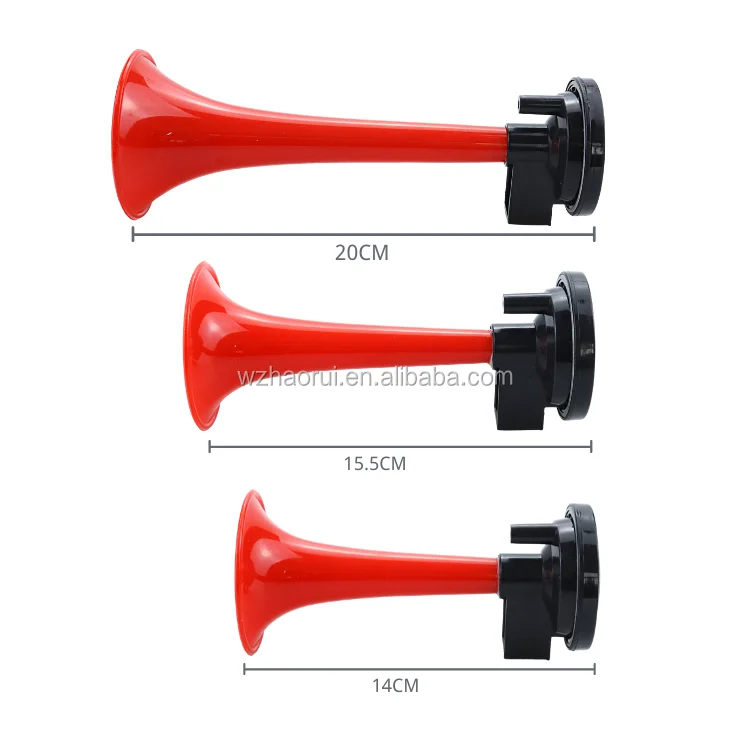 3 pipe air horn Trumpet Electronic Red Air Horn Compose Car Truck Boat motorcycle horn 12V HT-203