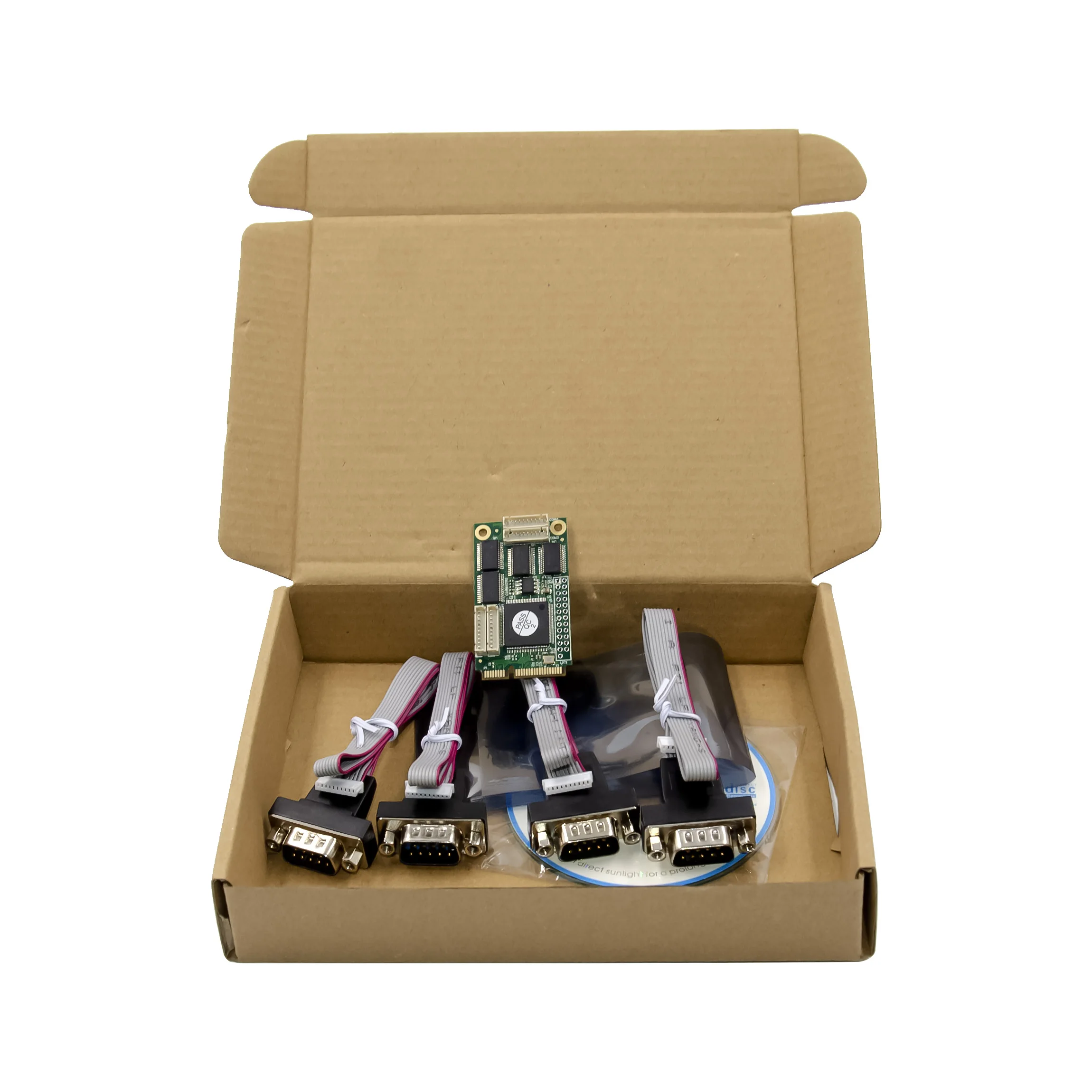 ST342 Mini PCIE CH384L 4S DB-9 RS232 Serial Port Card Industrial Grade Serial COM1 Port Expansion Adapter Card