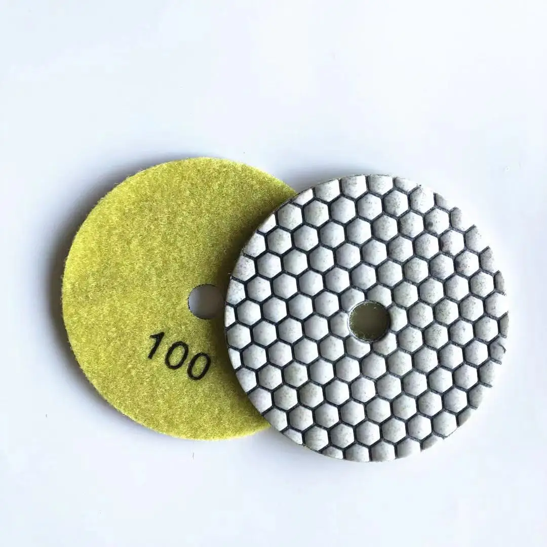 4 inch 100mm Diamond dry and wet stone, ceramic, porcelain, tiles, stone diamond concrete floor polishing pad