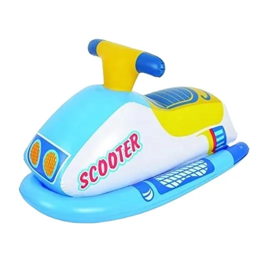 Inflatable car shape swimming pool rider Wave rider ride on float boat Inflatable Scooter Rider Pool Toy for kids water play