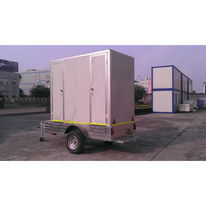 2022 NEW design mobile portable Trailer toilets with wash basin and mirror