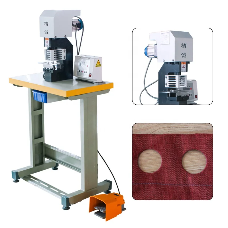 Two functions in one machine hole punching machine eyelet attaching machine