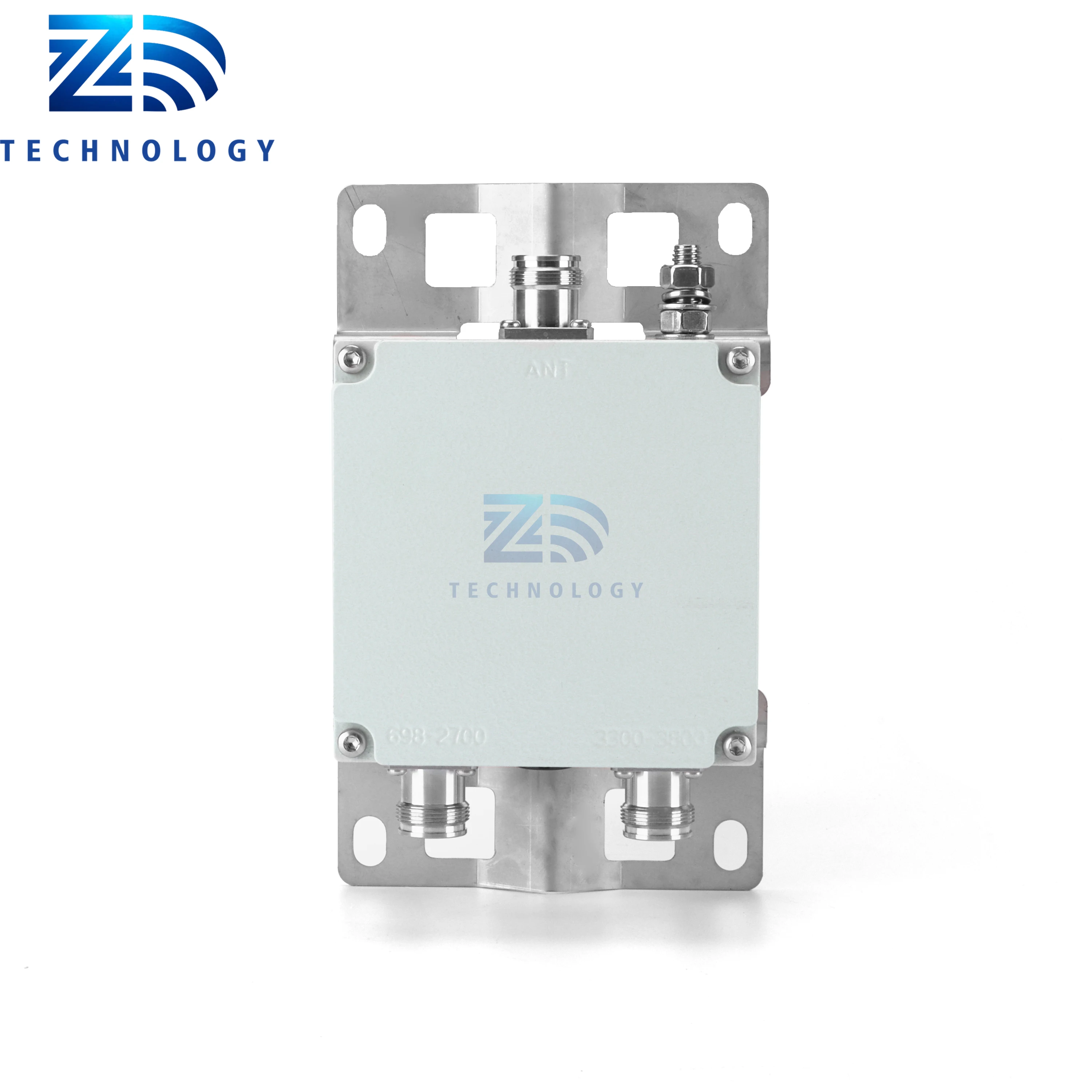 RF Combiner dual band power divider 698-2700MHz &3300-3800Hz 2 way combiner with 4.3-10 Female connector