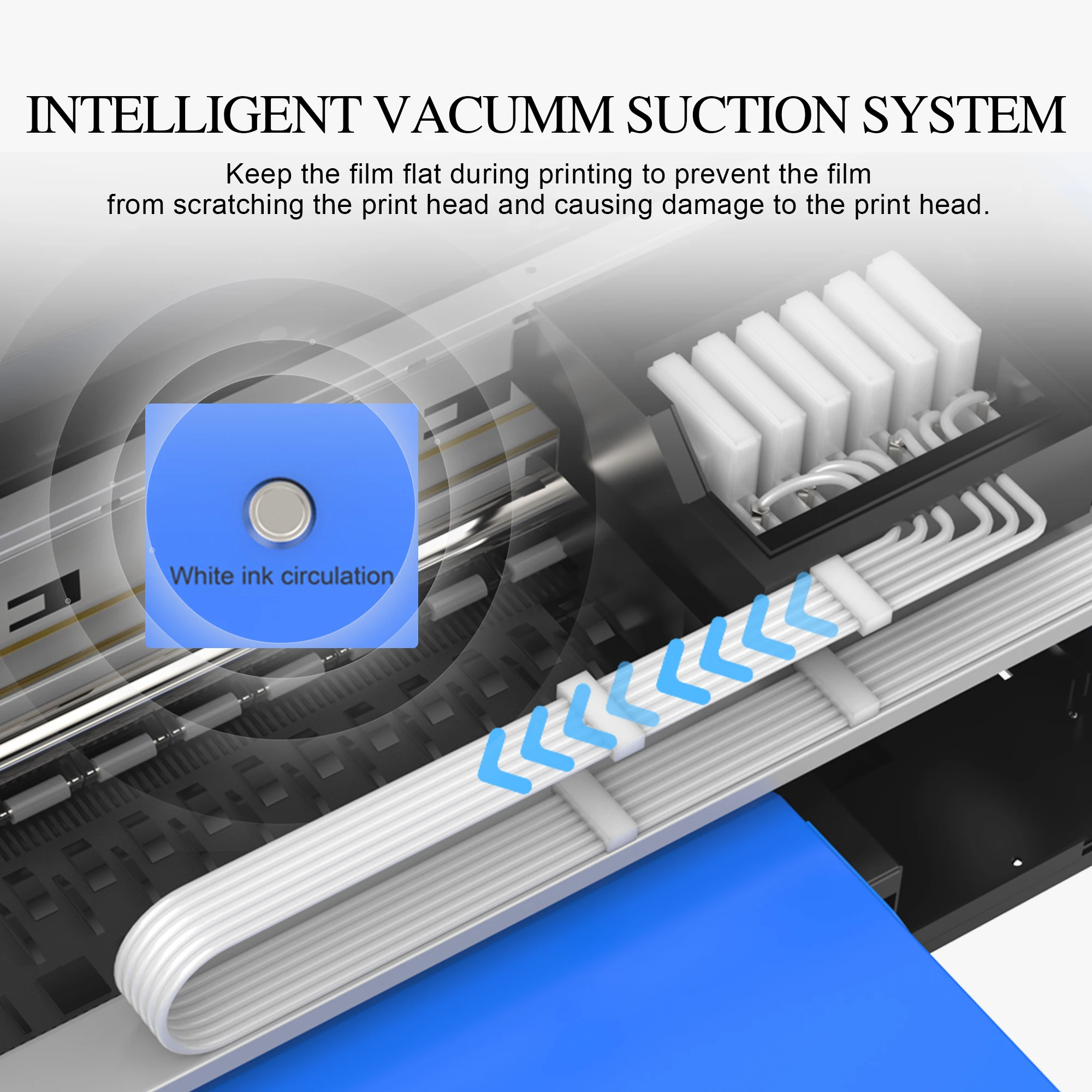 New Digital A3 L1800 White Toner Roll Transfer Film Cloth Fabric DTF Printer T-Shirts Printing Machine 13inch