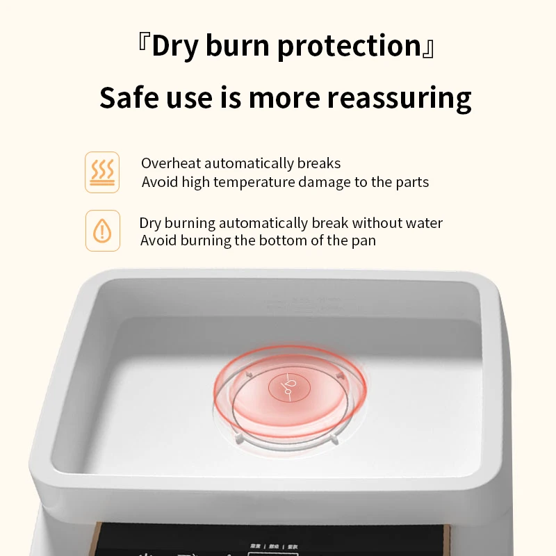 Modern Design Square  Kitchen Digital Smart Warmer Cooker Electric Food Steamer