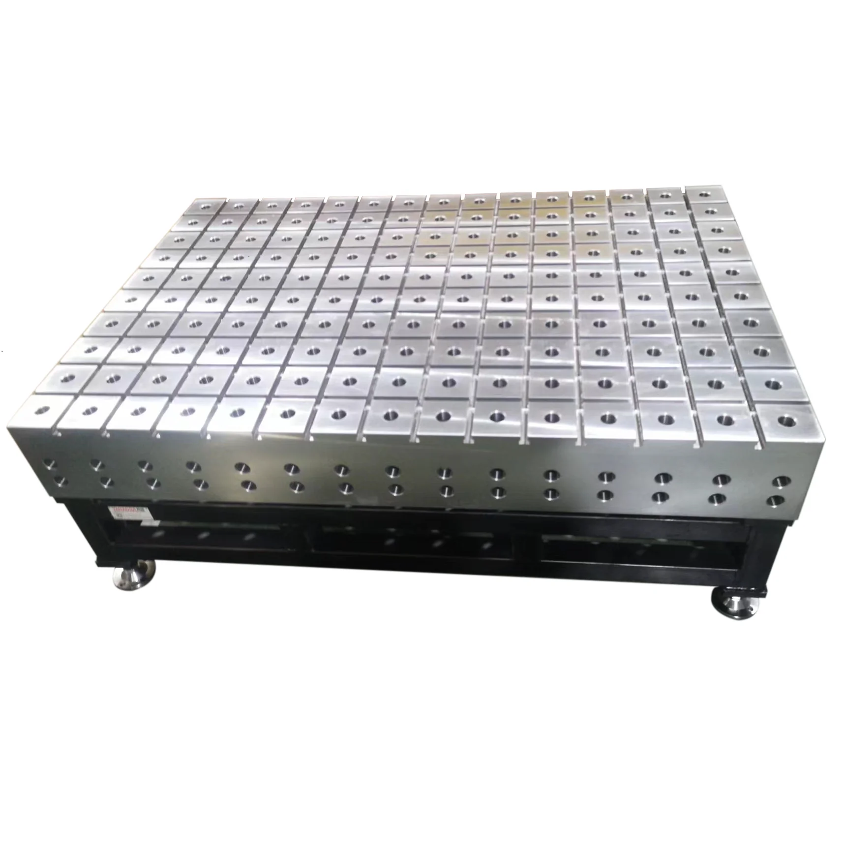 China best quality YAHANDA 3D welding table  D28 , tabletop have both Holes and T-slots for flexible clamping on any position